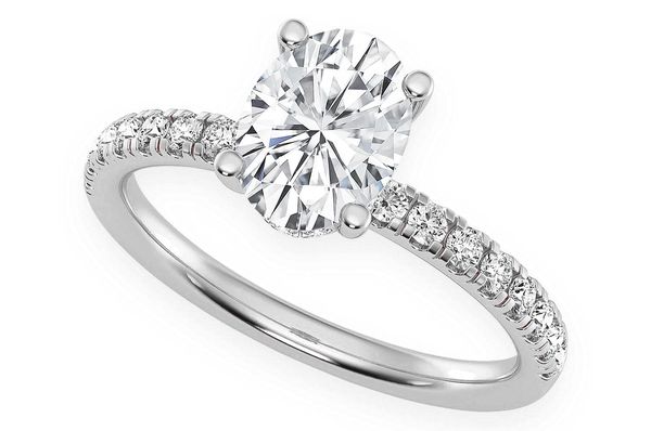 Thinn - 1.00ct Oval Solitaire - Diamond Engagement Ring - All Natural