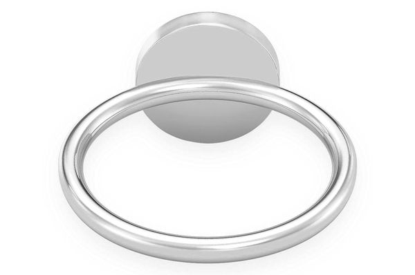 Round Evil Eye Diamond Ring 14k Solid Gold 0.33ctw 