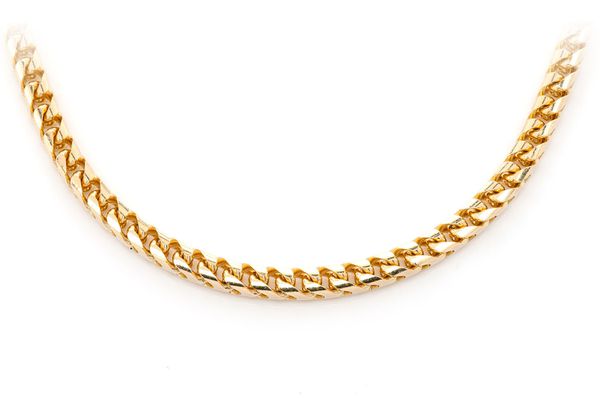 4MM Franco Chain 14k Solid Gold Chain