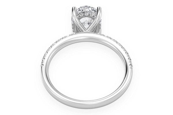 Thinn - 2.00ctw Oval Solitaire - Diamond Engagement Ring - All Natural