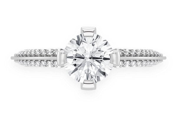 Kifey - 1.00ct Round Solitaire - Knife Edge - Diamond Engagement Ring - All Natural