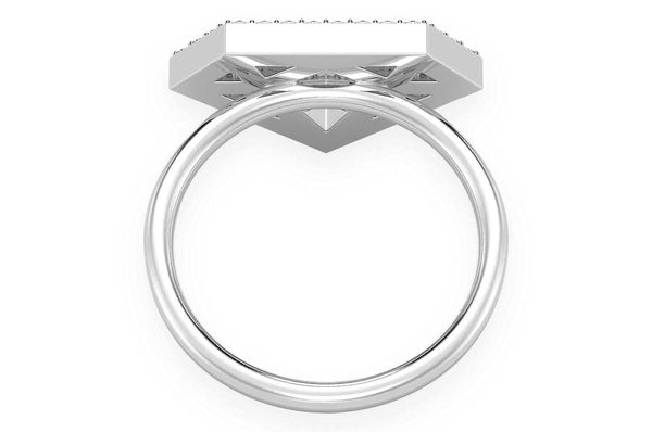 Diamond Silhouette Diamond Ring 14k Solid Gold 0.33ctw 