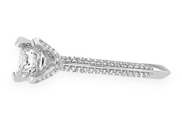 Kifey - 1.00ct Princess Cut Solitaire - Knife Edge - Diamond Engagement Ring - All Natural