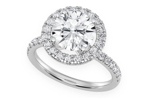Thav - 2.00ct Round Solitaire - Halo - Diamond Engagement Ring - All Natural