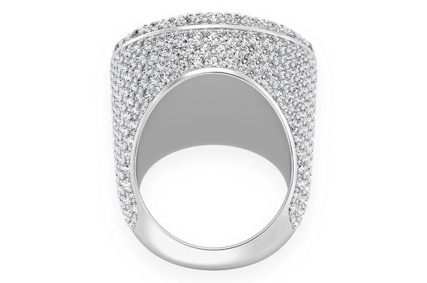 Round Signet Diamond Ring 14k Solid Gold 11.00ctw
