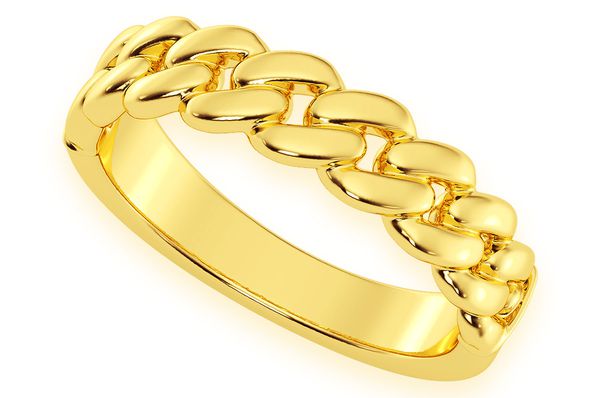 Cuban Ring 14k Solid Gold