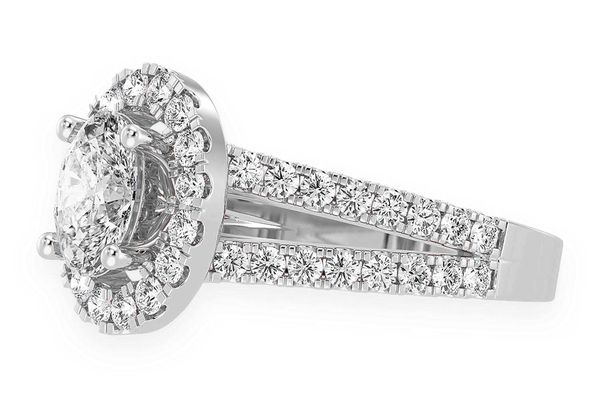 Sphinx - 1.00ct Oval Solitaire - Halo Split Shank - Diamond Engagement Ring - All Natural Vs Diamonds
