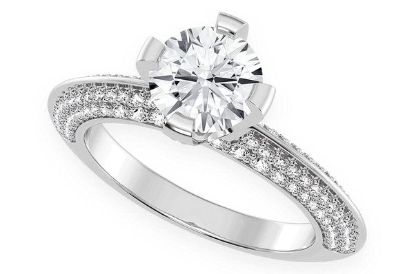 Kifey - 1.00ct Round Solitaire - Knife Edge - Diamond Engagement Ring - All Natural