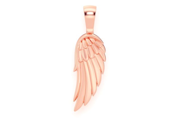 Angel Wing Pendant 14k Solid Gold