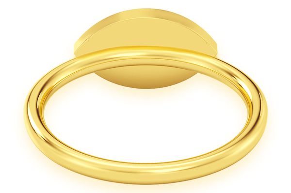 Evil Eye Diamond Ring 14k Solid Gold 0.20ctw 