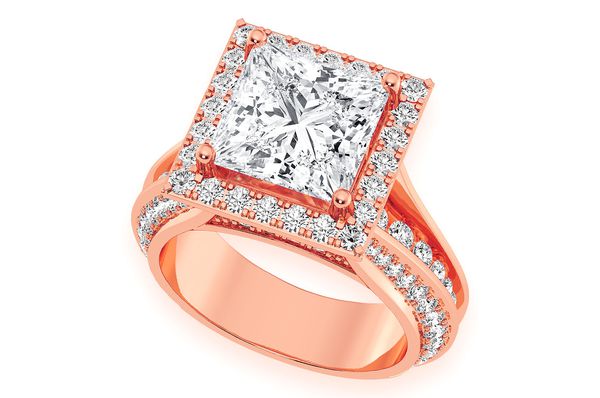 Sphinx - 3.00ct Princess Cut - Diamond Engagement Ring - All Natural