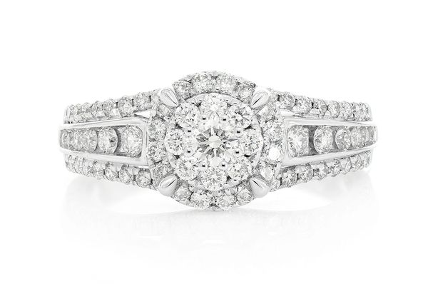 1.00ctw - Composite Round - Diamond Engagement Ring - All Natural