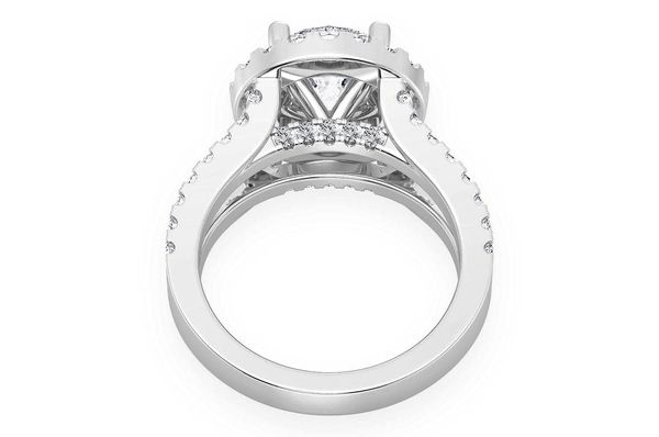Sphinx - 2.00ct Round Solitaire - Split Shank Halo - Diamond Engagement Ring - All Natural