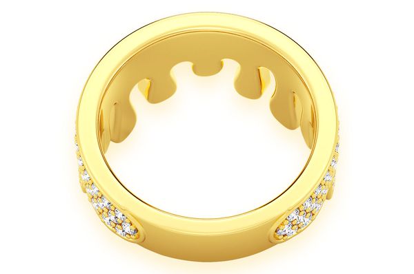 Drippy Diamond Ring 14k Solid Gold 1.25ctw
