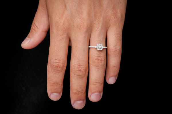 .50ctw Single Band Double Layer - Diamond Engagement Ring - All Natural