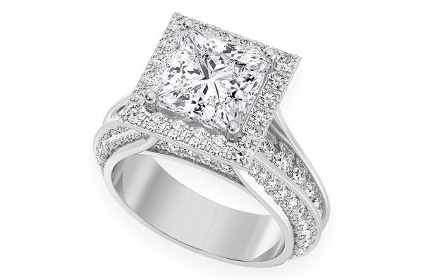 Monst - 2.00ctw Princess Cut Solitaire - Diamond Engagement Ring - All Natural