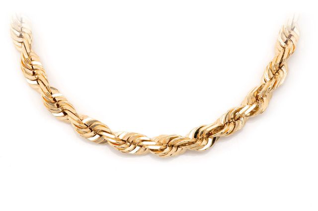 5.5MM Rope - 14k Solid Gold Chain