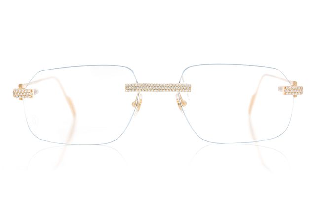 Cartier Gold & Transparent Glasses