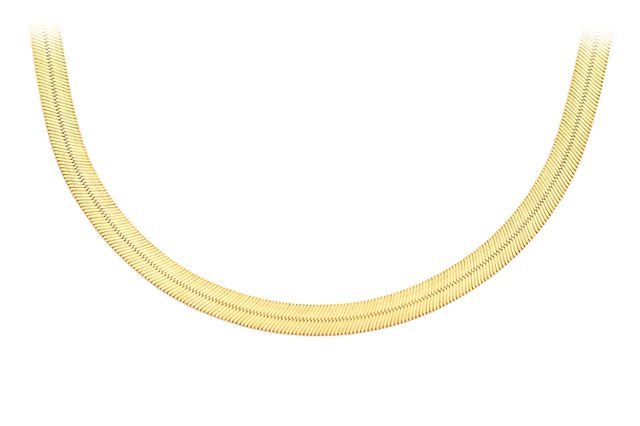 4MM Herringbone 14k Solid Gold Chain