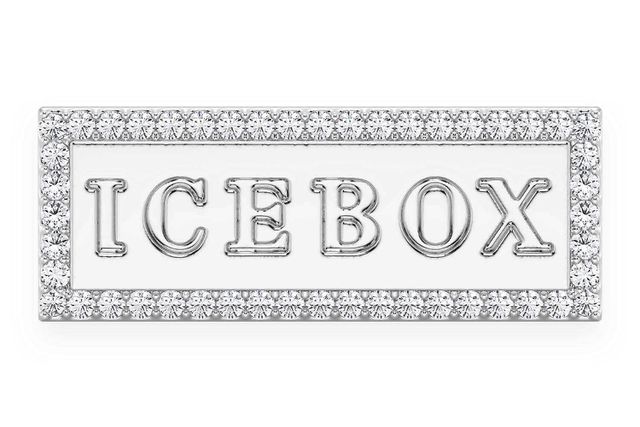 Icebox Logo Diamond Ring 14k Solid Gold 0.30ctw