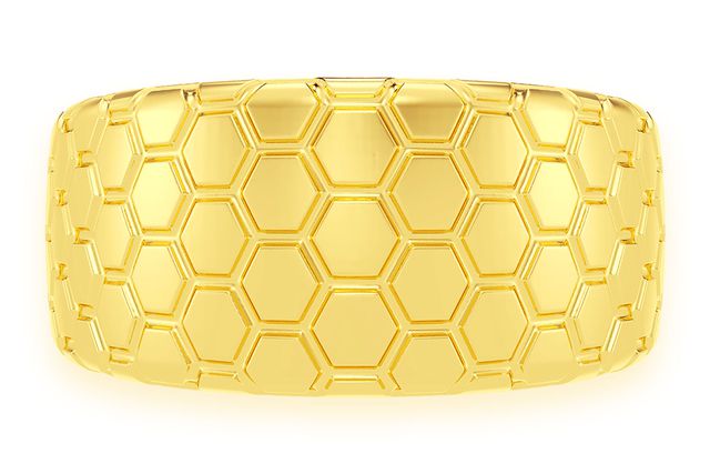 Honeycomb Ring 14K   