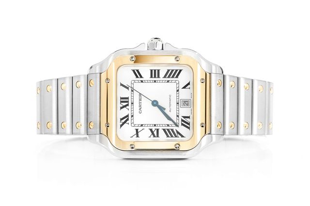 Cartier Santos De Cartier 18k Gold & Steel - White Dial (model/mm)