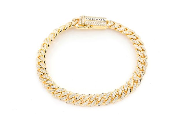 8MM Miami Cuban Diamond Bracelet 14k Solid Gold 4.00ctw