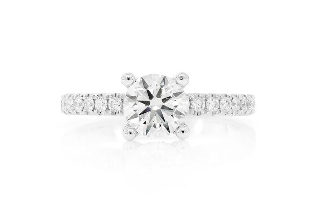 Fancy Solitaire Ring 14K   