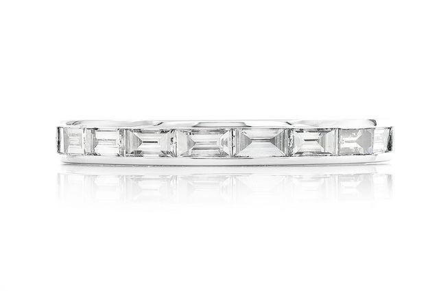 One Row Baguette Channel-Set Ring 14K   