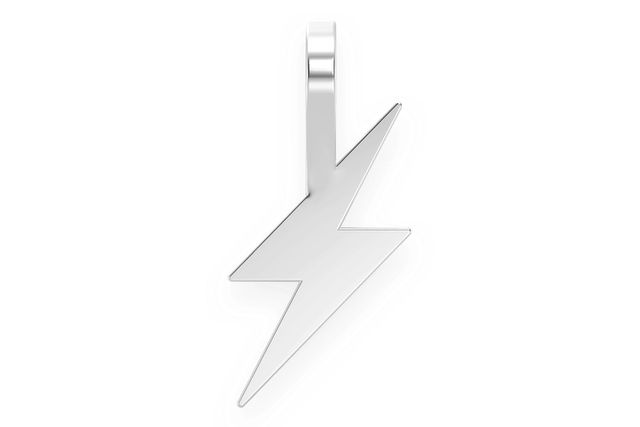 Mini Lightning Bolt Emoji  Pendant 14k   