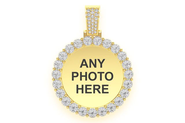 Miracle Set Picture Memory Pendant 14K   