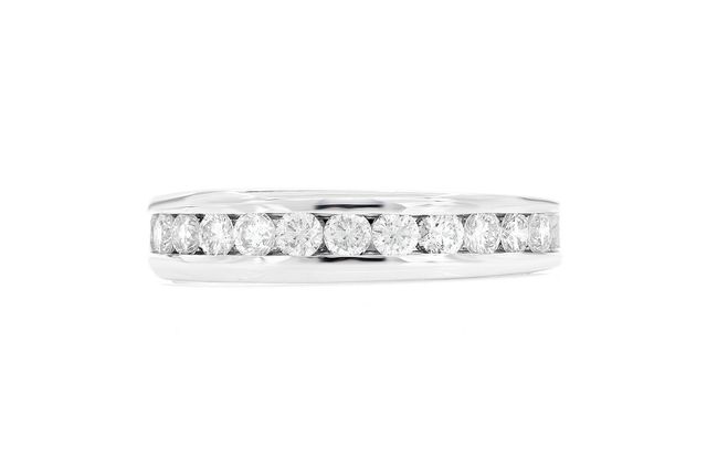 Channel Set Diamond Band 14k Solid Gold 1.00ctw