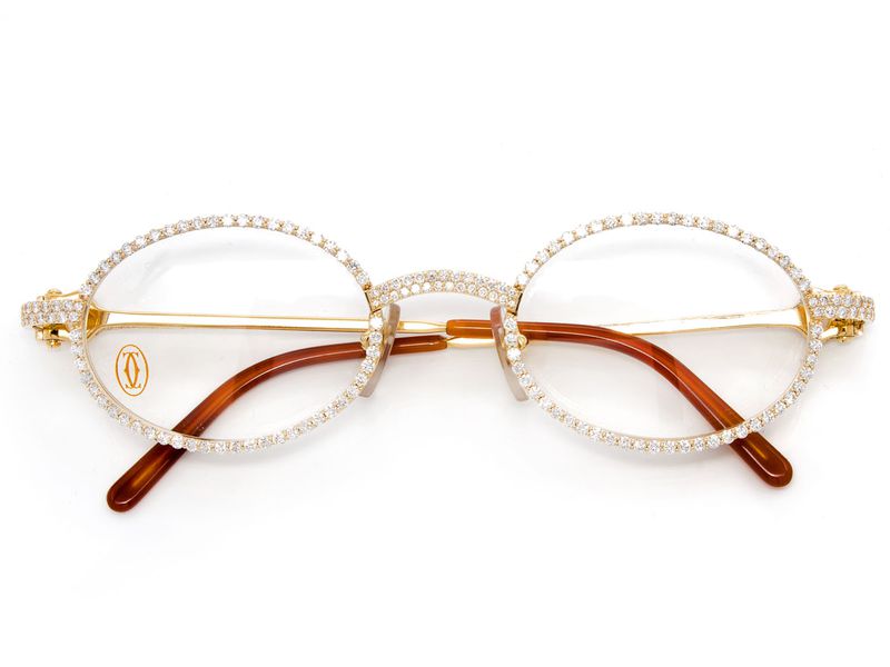 diamond encrusted cartier glasses