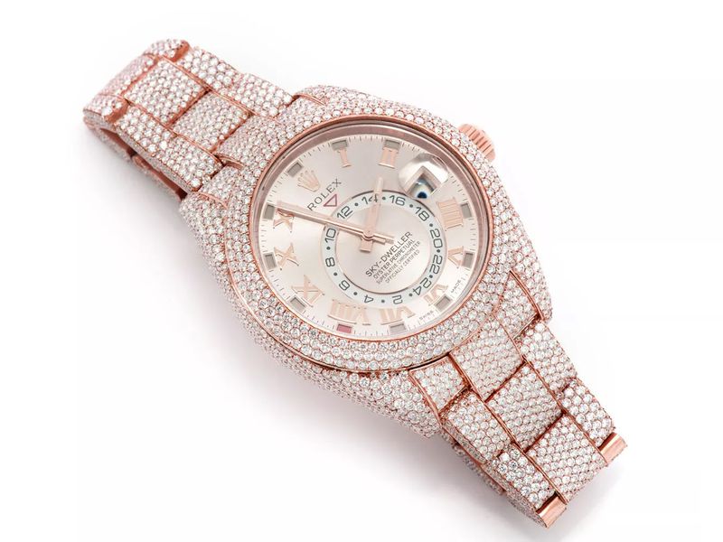 iced out womens rolex