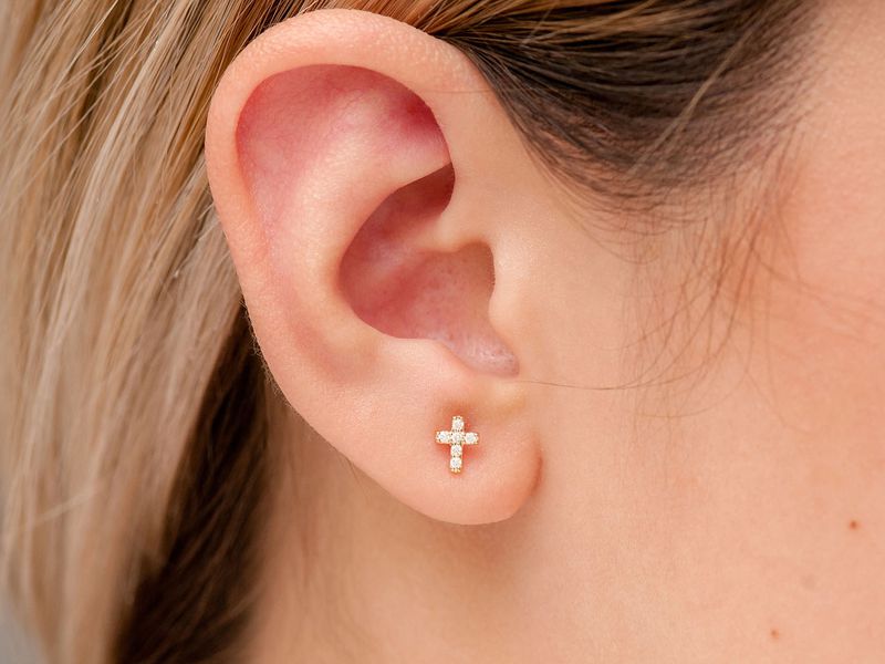 Mini Cross Stud Earrings Hot Sale, UP TO 56% OFF | www 