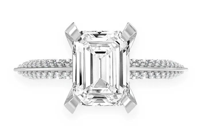 Diamond Rings Emerald Shape